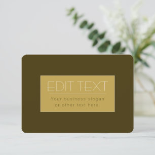 Stylish Editable Text Template   Vintage Gold