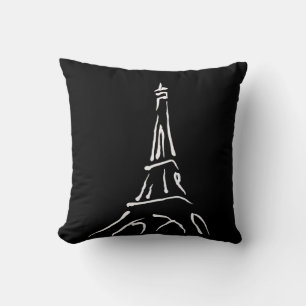 Stylish Eiffel Tower Sketch Cushion