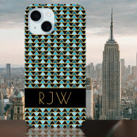 Stylish Elegant Art Deco Style Monogrammed