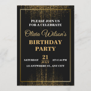 Stylish & Elegant Birthday Party Invitation