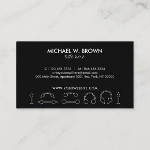 Stylish Elegant Jewellery Body Piercing Business Card
