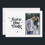 Stylish Elegant Modern Calligraphy Classic Simple Save The Date<br><div class="desc">Can be fully customised to suit your needs. © Gorjo Designs. Made for you via the Zazzle platform. // Note: photo used is a placeholder image only. You will need to replace with your own photo before ordering/printing. If you need help with this please contact me. // Need help customising...</div>