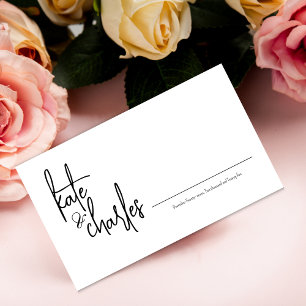 Stylish Elegant Modern Custom Names Place Card