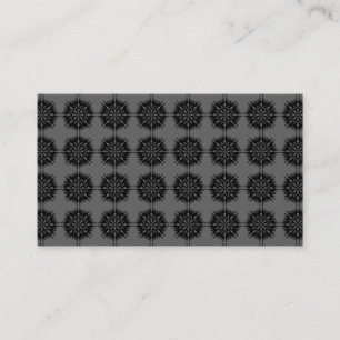 Stylish elegant pattern. Black and Grey. Business Card