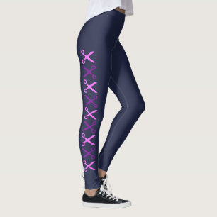 Stylish Elegant Purple Scissors Champion Leggings