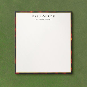 Stylish Elegant Tortoiseshell  Notepad