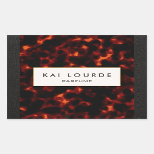 Stylish Elegant Tortoiseshell  Rectangular Sticker