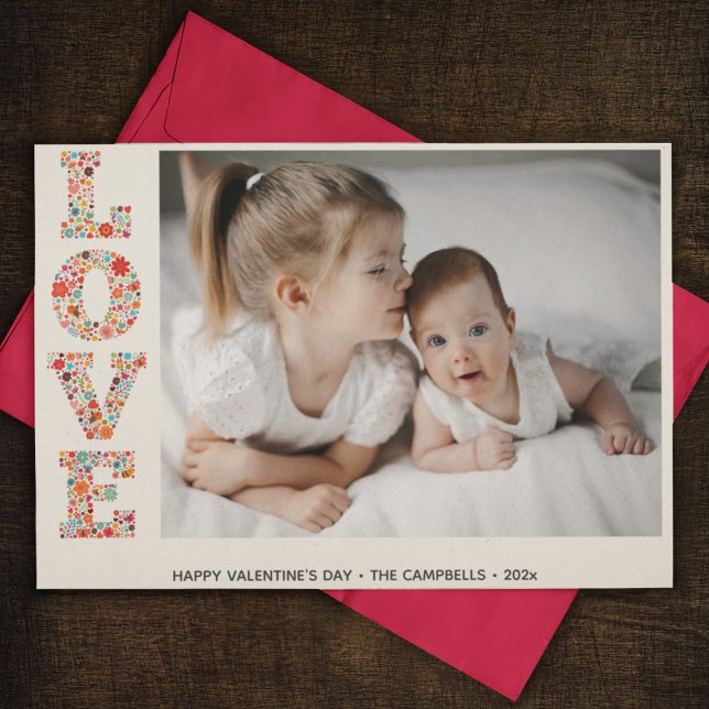 Stylish Elegant Valentine's Day Photo Card (Creator Uploaded)