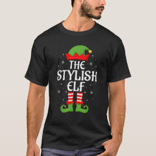 Stylish Elf Xmas Family Matching Elf Squad Christm T-Shirt