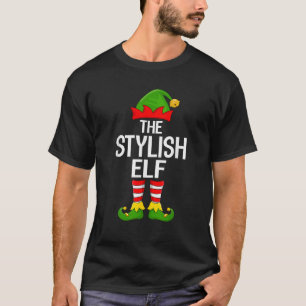 Stylish Elf Xmas Matching Family Elf Squad Christm T-Shirt