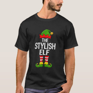 Stylish Elf Xmas Matching Family Elf Squad Christm T-Shirt