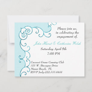 Stylish engagement party Invitation