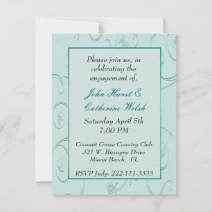 Stylish engagement party Invitation