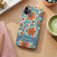 Stylish Ethnic Colourful Paisley Floral Art Patter