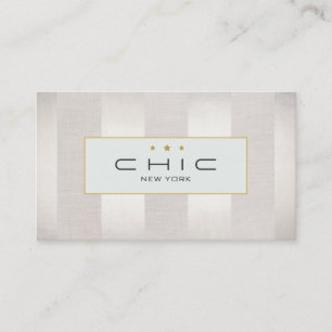 Stylish Fashion and Beauty Modern Striped Business Card