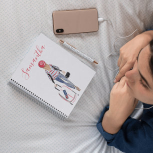 Stylish Fashion London Suitcase Custom Journal