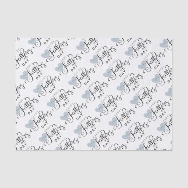Stylish Father's Day  Tissue Paper (Front)
