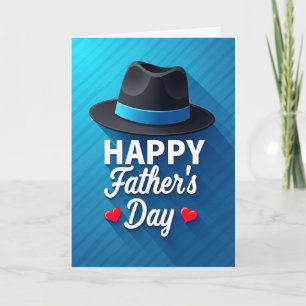 Stylish Fedora Fathers Day Card