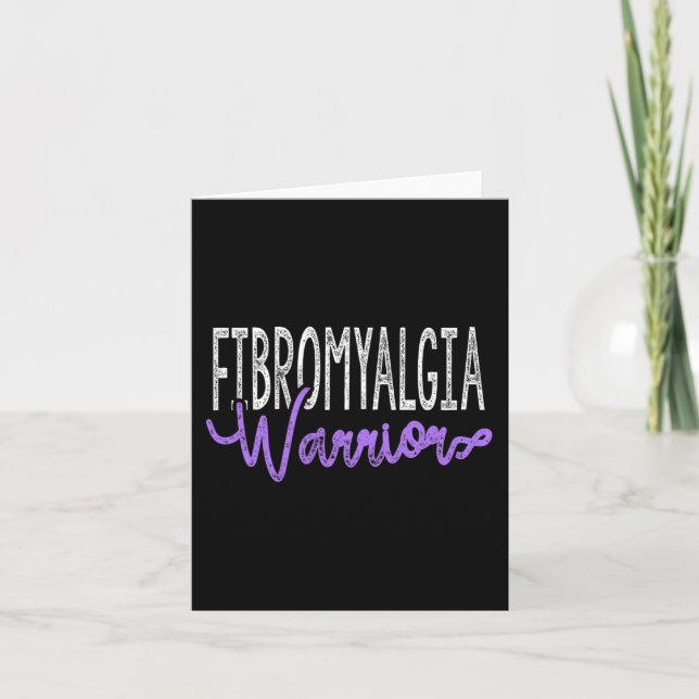 Stylish Fibromyalgia Warrior  Card (Front)