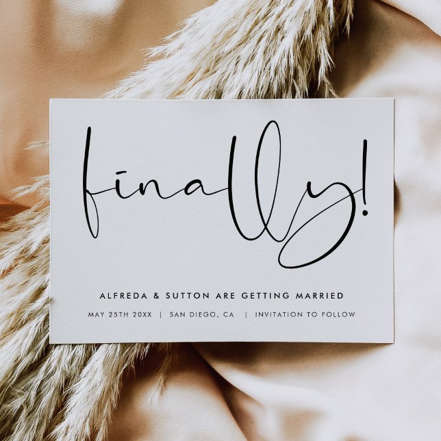 Stylish Finally Save The Date (Creator Uploaded)