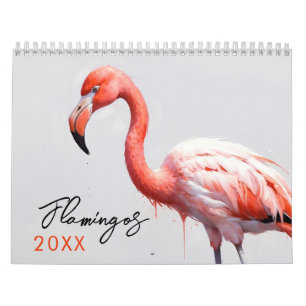 Stylish Flamingo Art  Calendar