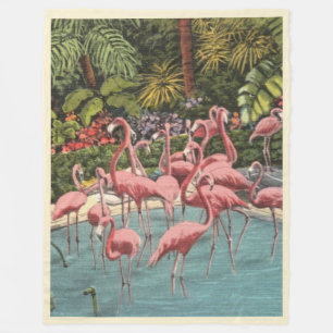 Stylish Flamingos Throw blanket