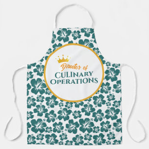 Stylish Floral All-Over Print Apron