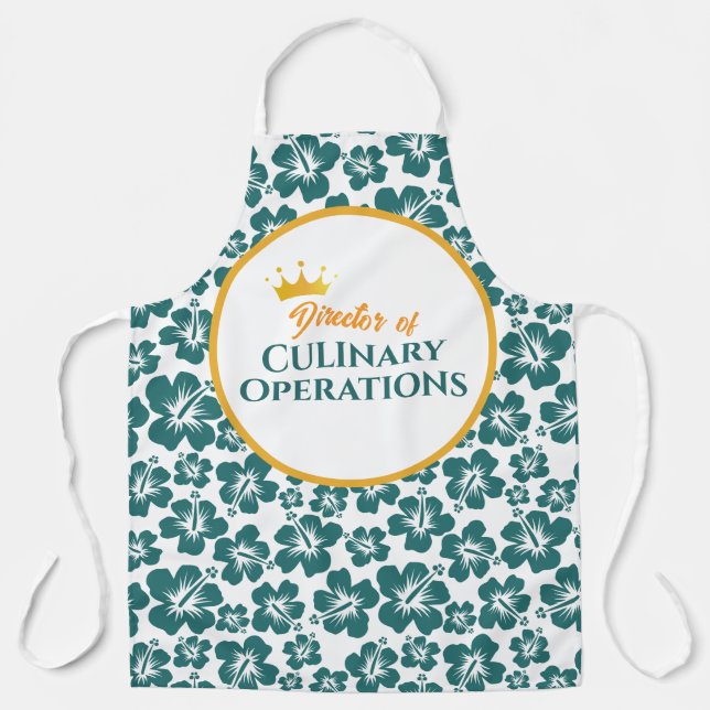 Stylish Floral All-Over Print  Apron (Front)