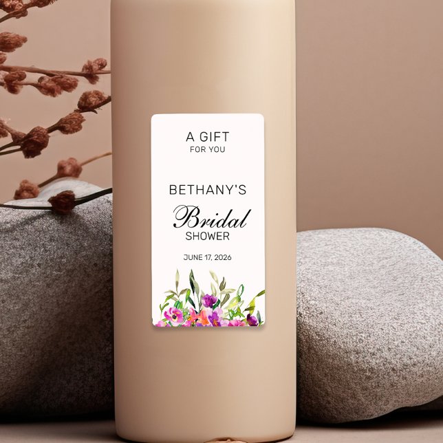 Stylish Floral  Bridal Shower  Hand Sanitizer (Creator Uploaded)