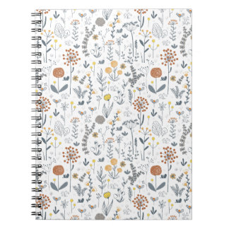 Stylish Floral Fantasy Notebook