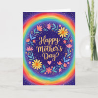 Stylish Floral Happy Mother’s Day Inspirivity Card