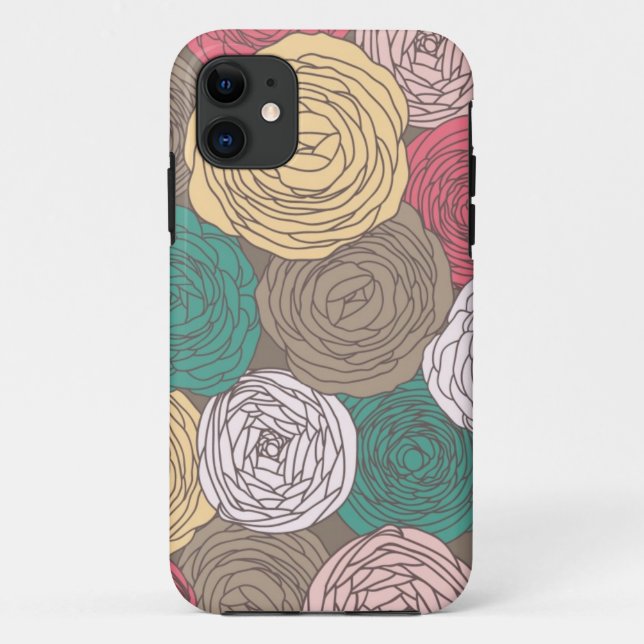 Stylish floral pattern. Bright floral Case-Mate iPhone Case (Back)