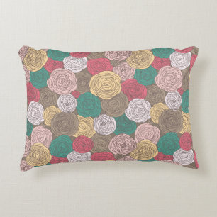 Stylish floral pattern. Bright floral Decorative Cushion