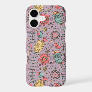 Stylish floral pattern with flowers