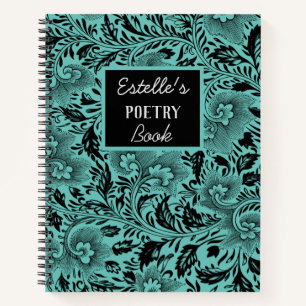 Stylish Foilage Poetry Spiral Notebook