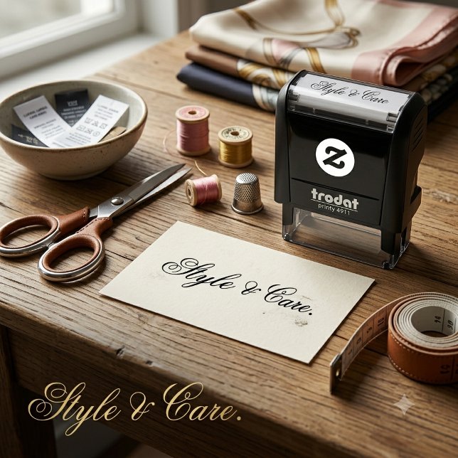 Stylish Font Brand Name Self-Inking Stamp (Stylish Font Brand Name Self-Inking Stamp)