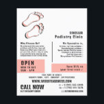 Stylish Footprints, Podiatry Clinic, Podiatrist Flyer<br><div class="desc">Stylish Footprints,  Podiatry Clinic,  Podiatrist Advertising Flyer by The Business Card Store.</div>