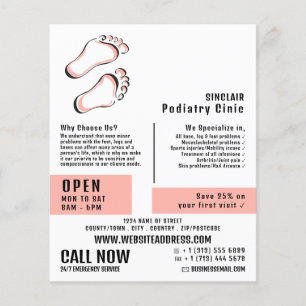 Stylish Footprints, Podiatry Clinic, Podiatrist Flyer