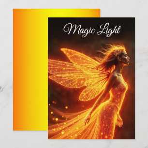 Stylish forest pixie cute fire luminous princess save the date