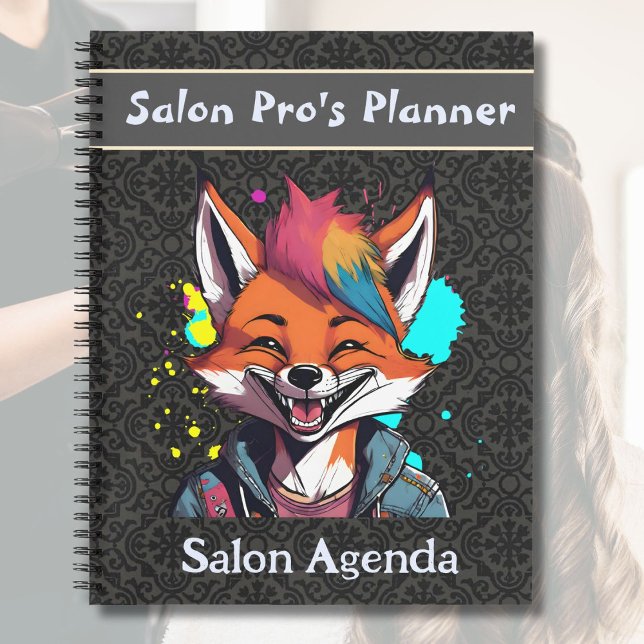 Stylish Fox Gifts for Hairdressers Hair Stylists Notebook (Stylish Fox Gifts for Hairdressers Hair Stylists)