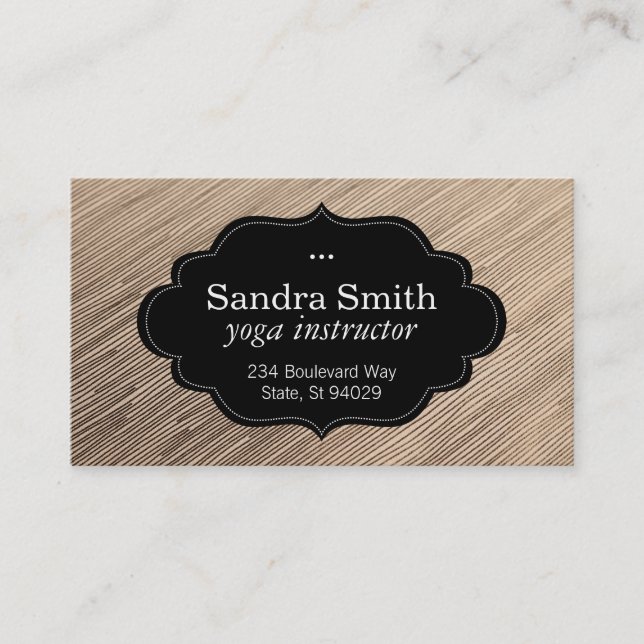 Stylish Frame | Lines Business Card (Front)