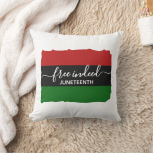 Stylish FREE INDEED Pan African JUNETEENTH Cushion