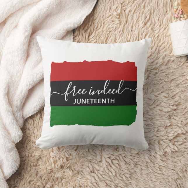 Stylish FREE INDEED Pan African JUNETEENTH Cushion (Blanket)