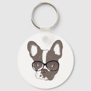 Stylish french bulldog key ring