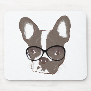 Stylish french bulldog mouse pad