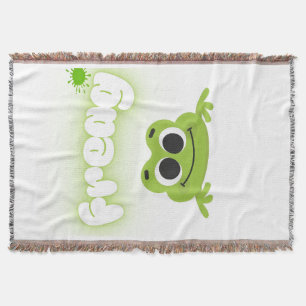 stylish frog themed home blanket