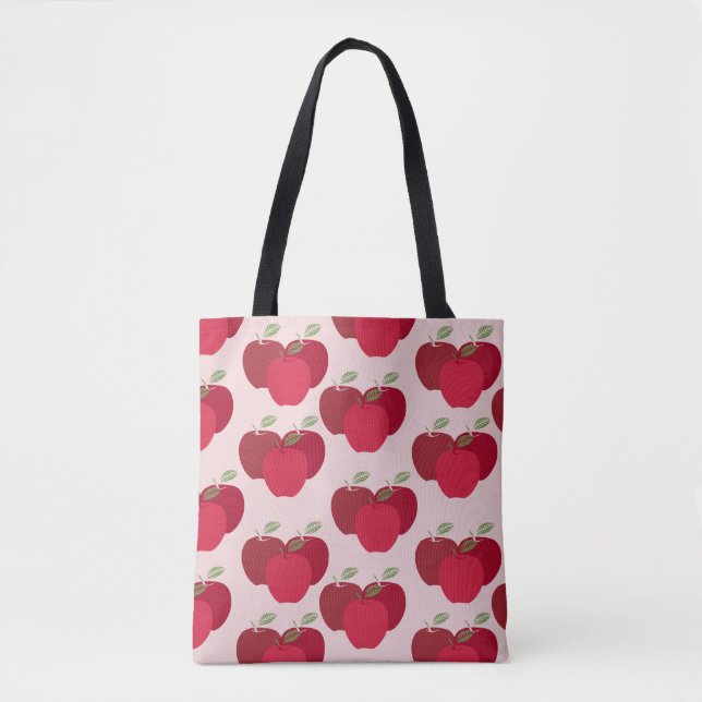 Stylish Fruit-Inspired Apple Tote Bag (Front)