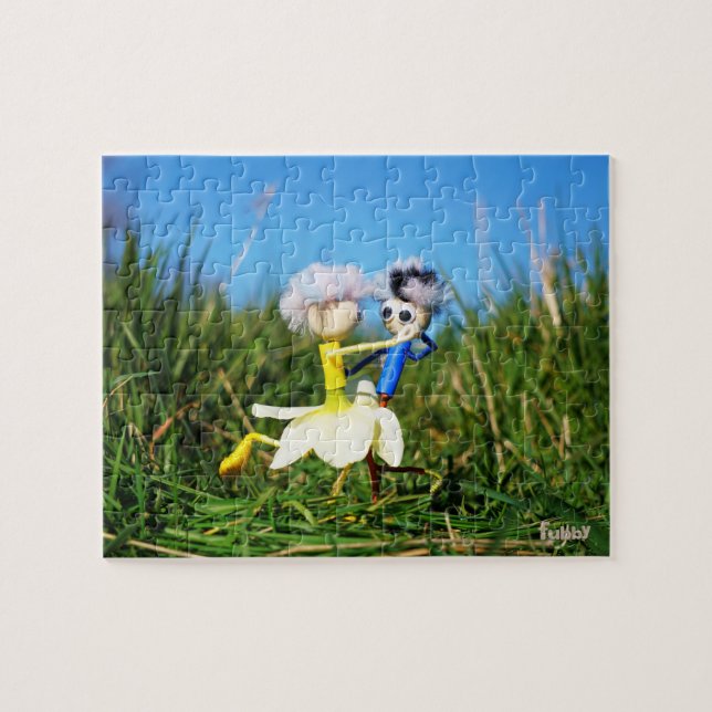 Stylish Fubby's in Narcissen's dress. Jigsaw Puzzle (Horizontal)