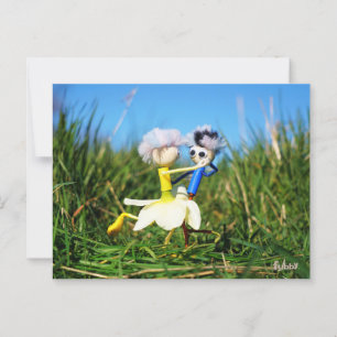 Stylish Fubby's in Narcissen's dress. Postcard