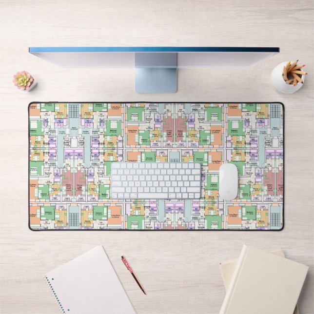 Stylish & Functional Blueprint Desk Mat (Office 1)